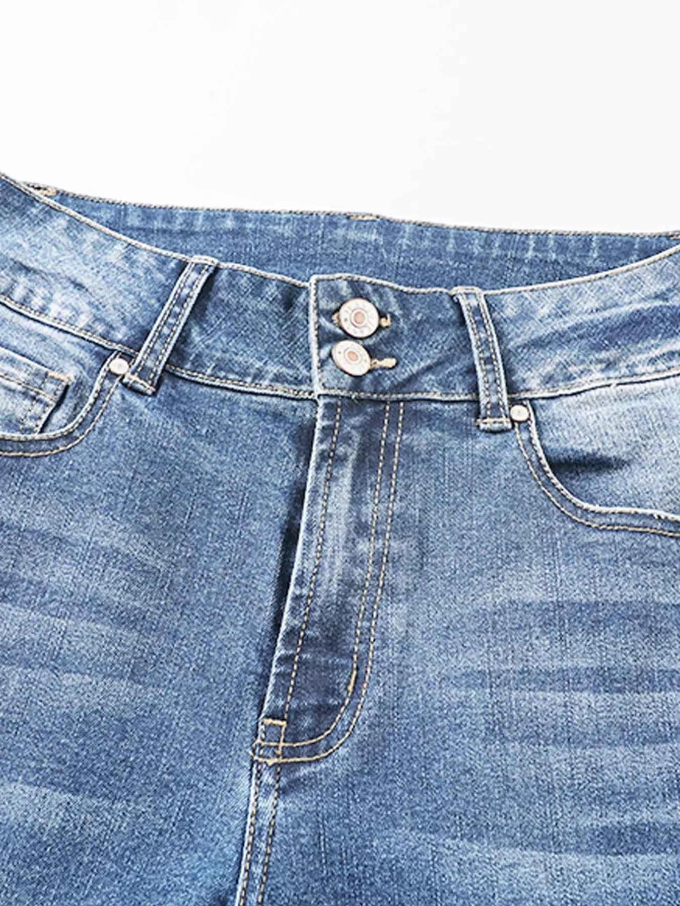 High Waist Distressed Straight Leg Jeans d164d195887045c9b84e0f249c2bdebe-Max-Origin