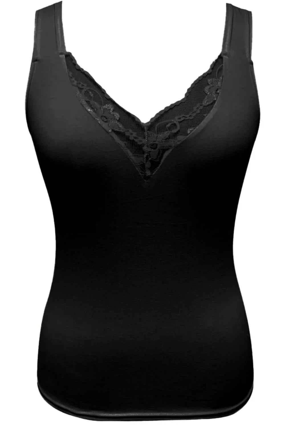 Full Size Lace Detail V-Neck Tank Plus Size Black d1716e69-54ce-48c5-9396-6c7e14d076bb-Max-Origin