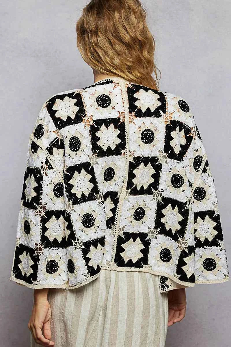 POL Open Front Cardigan with Varied Patterns d1904fcf-c545-485f-9573-44a13662ccc6-Max-Origin