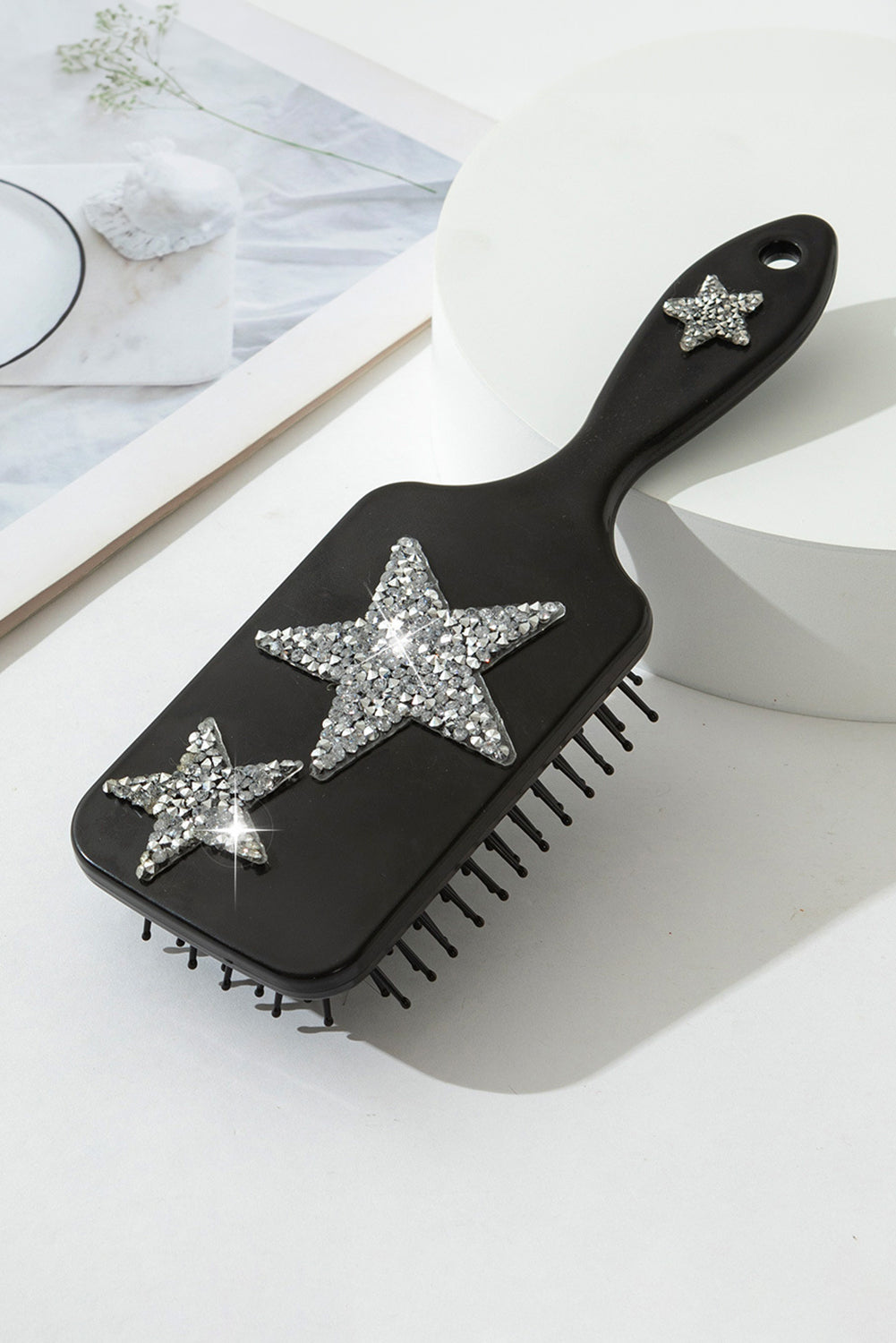 Black Rhinestone Star Air Cushion Comb d190c43aea4fca32