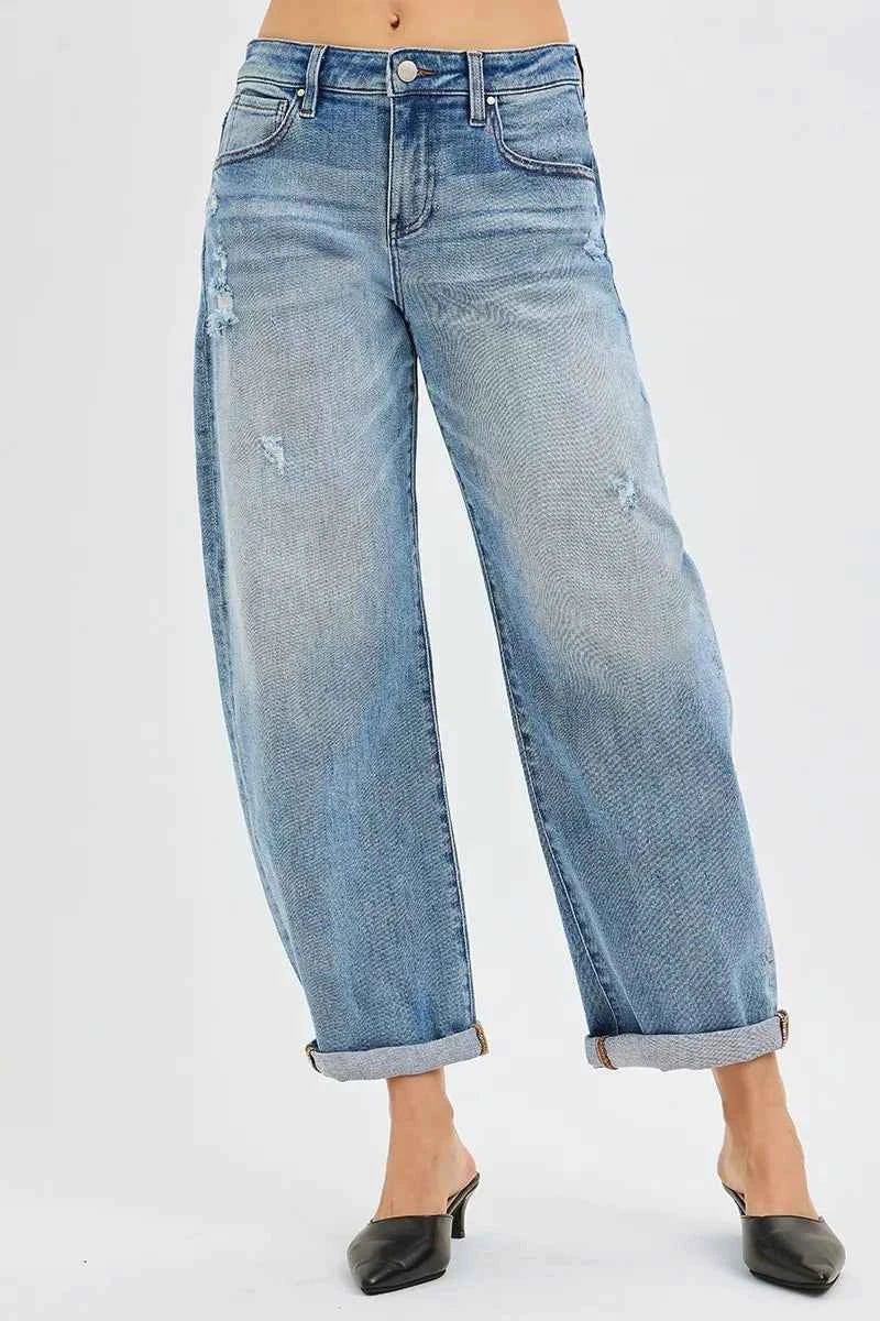 RISEN Full Size Slouchy Ankle Length Barrel Jeans with Cuffs Plus Size MEDIUM d191b0e6130844e48a6ffcdfb6bff938-Max-Origin