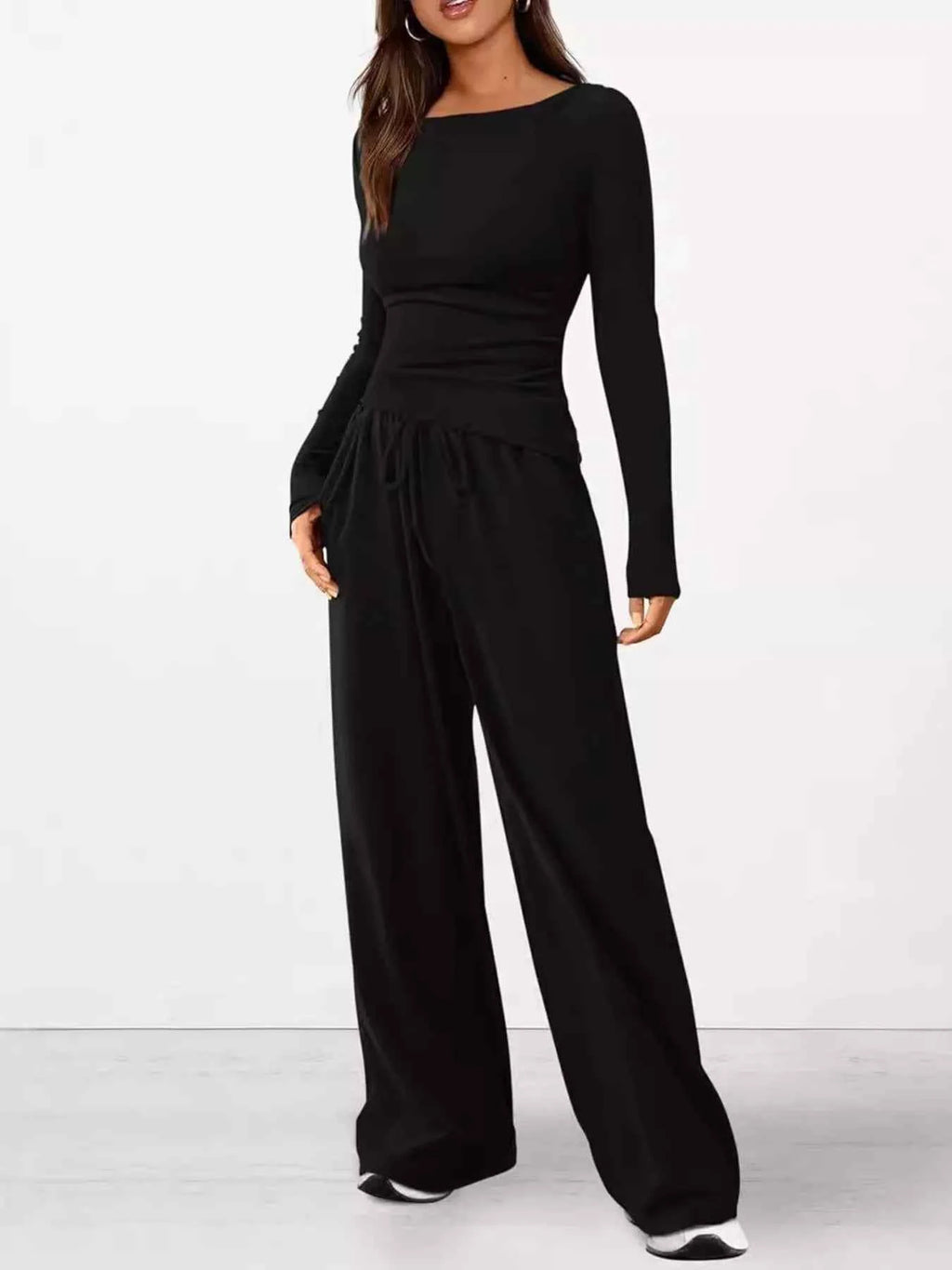 Long Sleeve Top and Wide Leg Pants Set d1a9b1023c834a2f97116392276a3bbb-Max-Origin