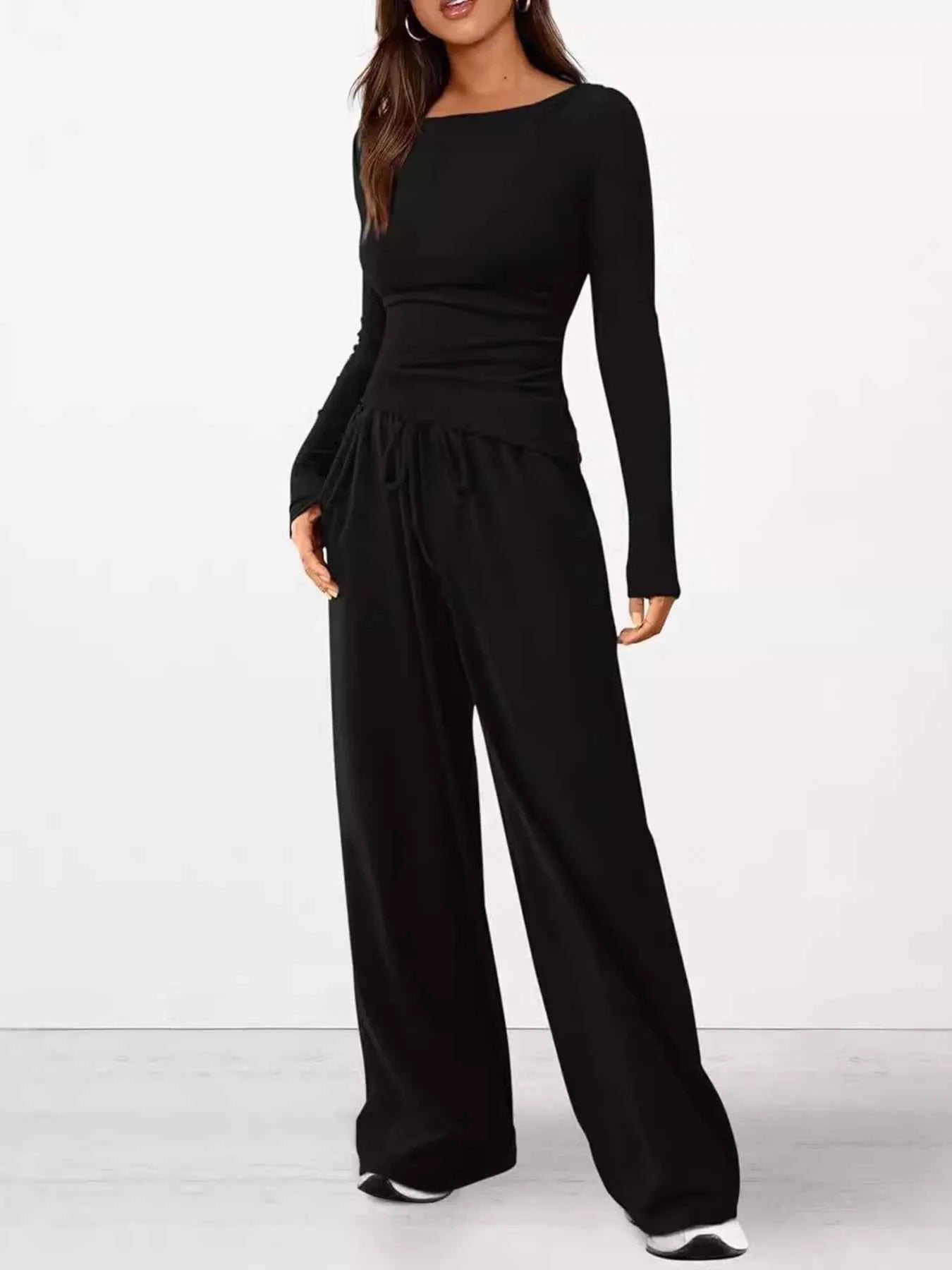Long Sleeve Top and Wide Leg Pants Set d1a9b1023c834a2f97116392276a3bbb-Max-Origin