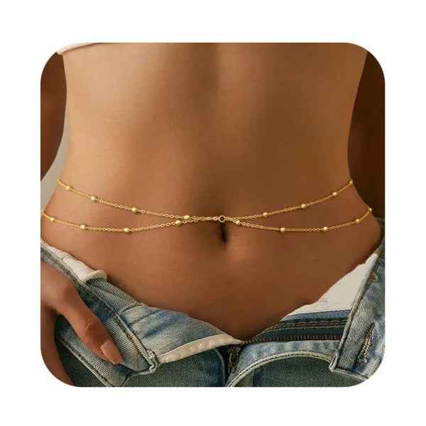 Bare Allure Waist Chain Yellow Gold One Size d1b40c90-c2c3-475e-8290-5fcda911ec6c