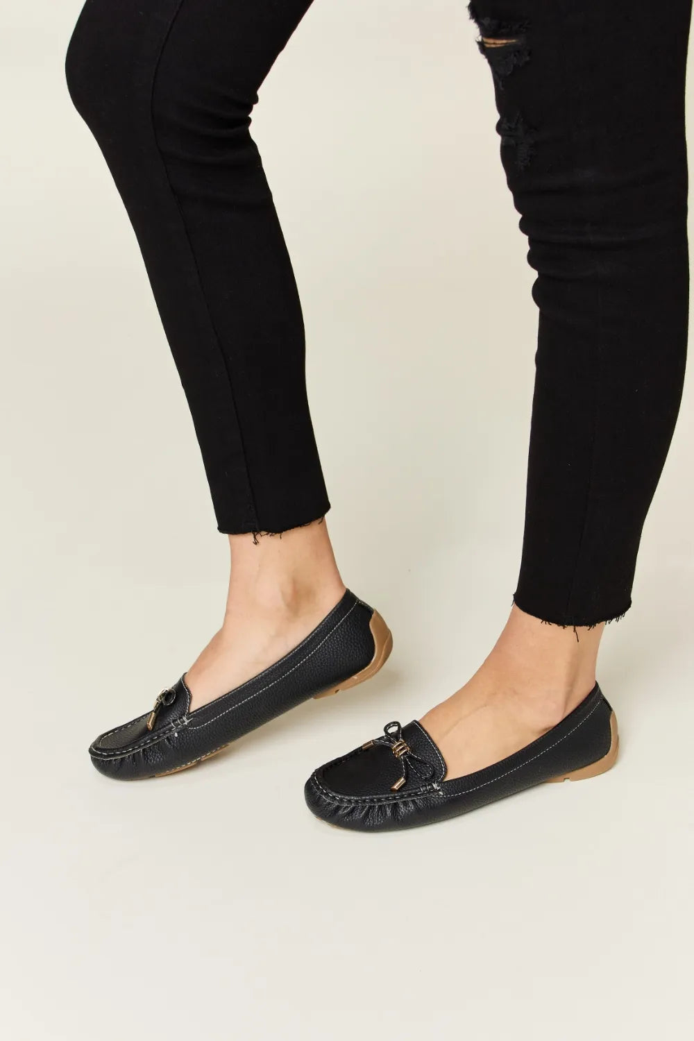 Forever Link Slip On Bow Flats Loafers d1b9d0e6-6f11-4d00-bef0-6e89e2c8b52f-Max