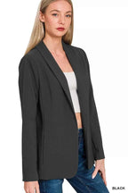 Zenana Woven Long Sleeve Blazer With Lining d1d4979d055e47ad9a709bd64c91f948-Max-Origin