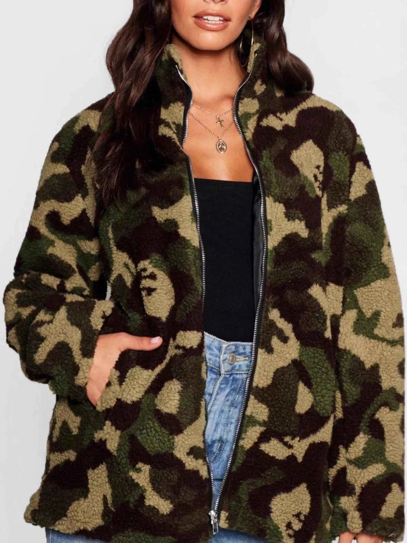 Camouflage Zip Up Oversized Jacket d1e592b2-6a9b-4150-8ae6-5d434172ebb5-Max-Origin