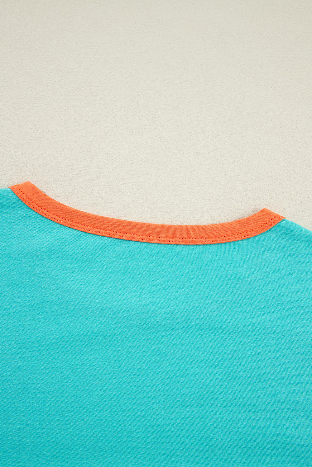 Green Color Block Sleeve Loose Fit Top d1f1c41acd5c6454
