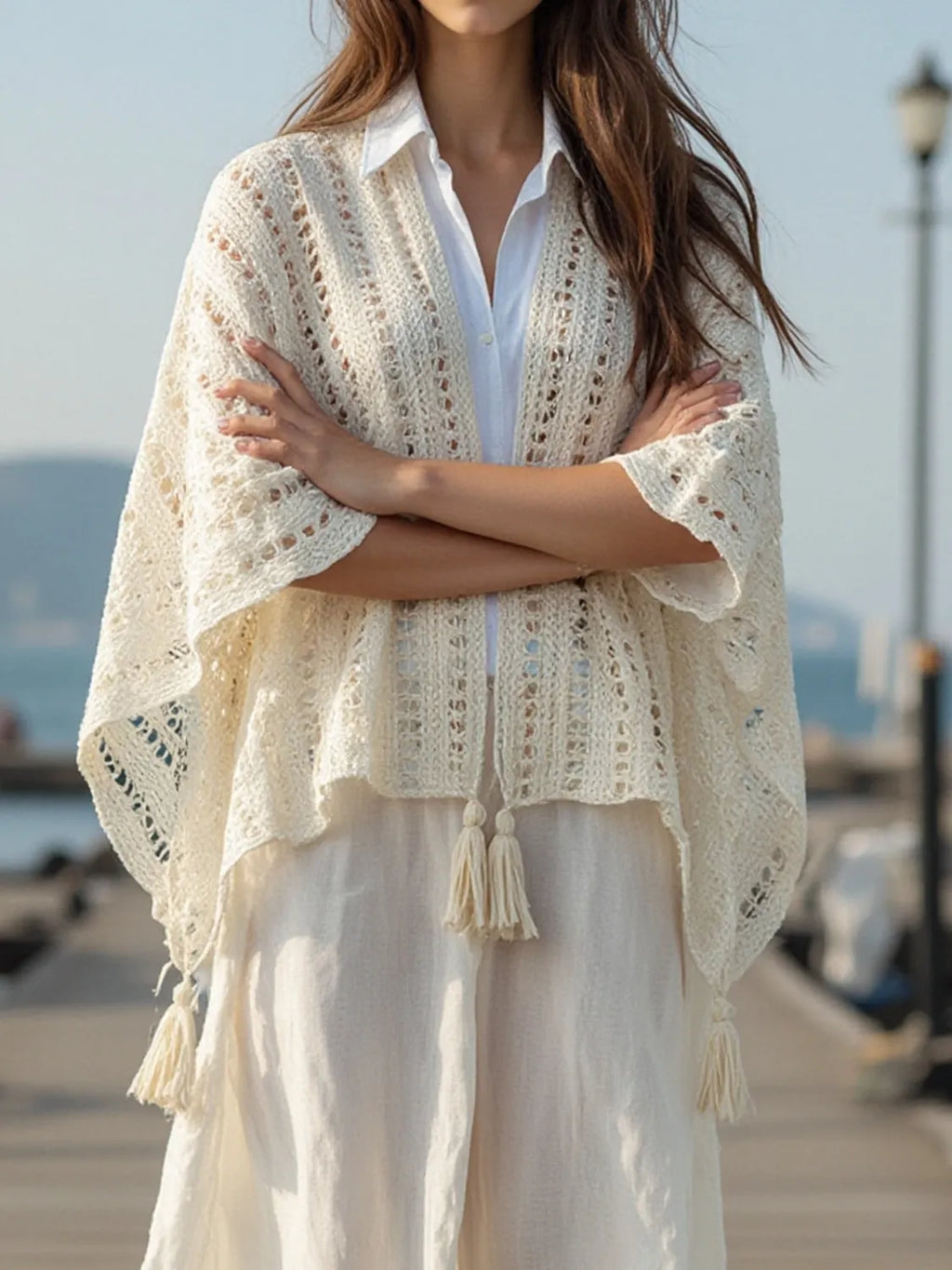 Openwork Tassel Open Front Knit Cover Up d1fbf8a6-7146-4305-b31e-325643faeb8f-Max-Origin