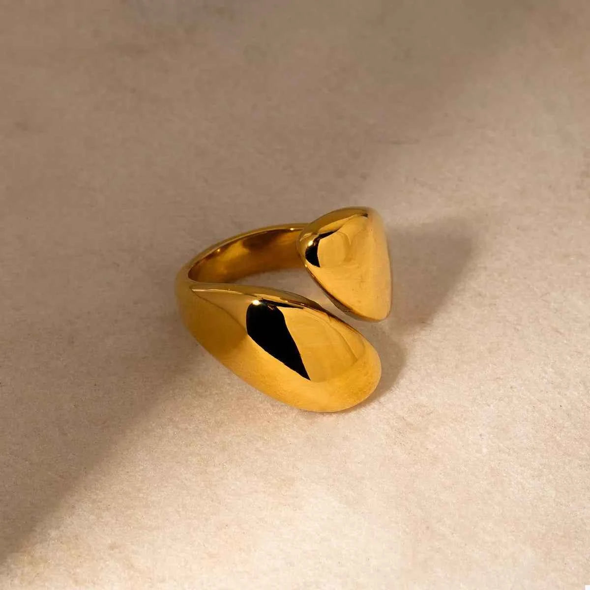Stainless Steel Bypass Ring Gold onesize d242aadc-617b-43e9-afac-dbf7c38619dd-Max-Origin
