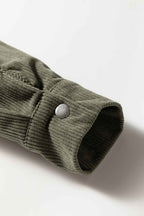 Medium Grey Ribbed Retro Floral Patchwork Jacket d254e9d0bbe02910