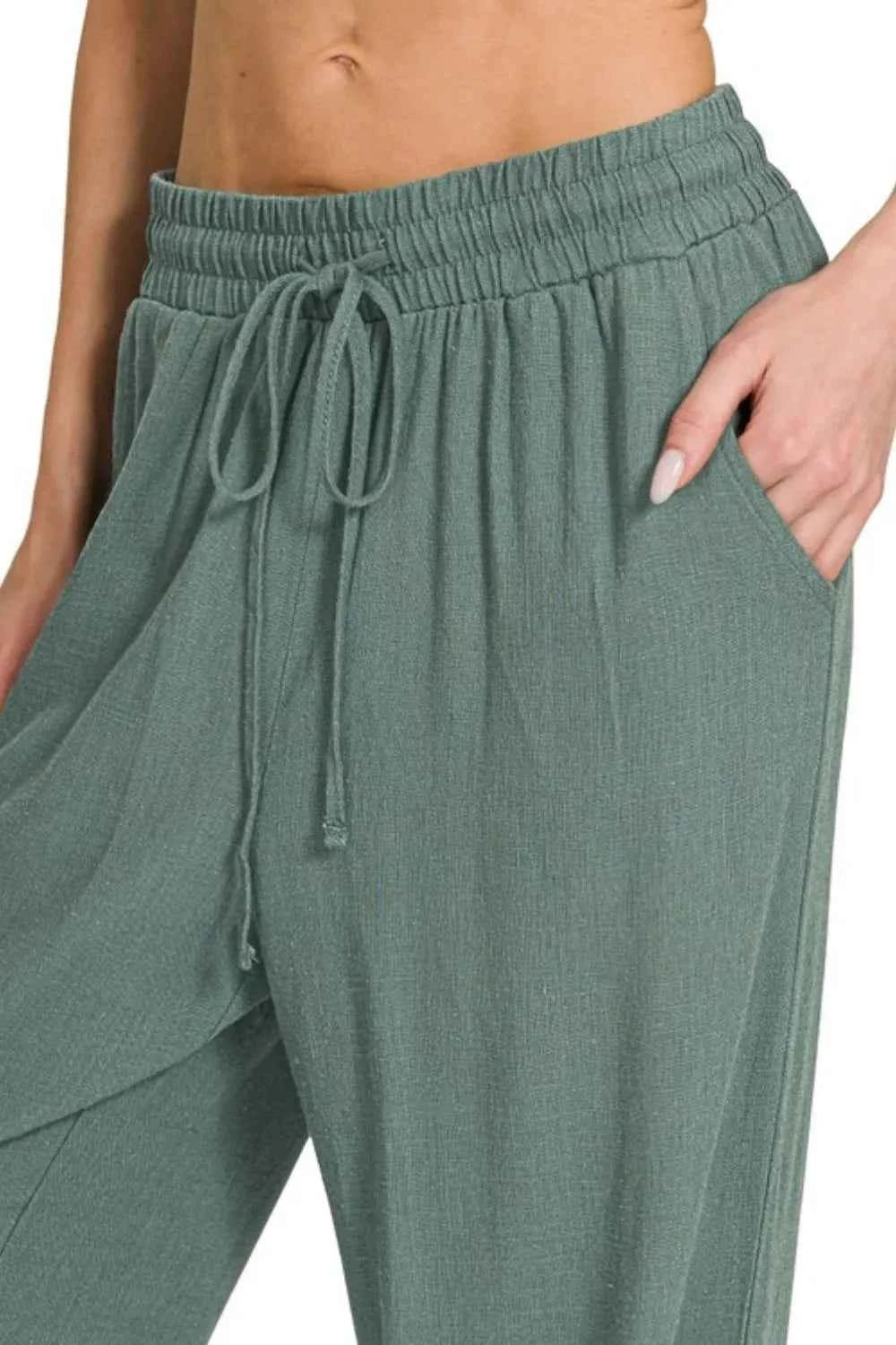 Zenana Linen Drawstring Pants d267b6db-085f-4936-b2df-f5cec9dbe7bd-Max-Origin