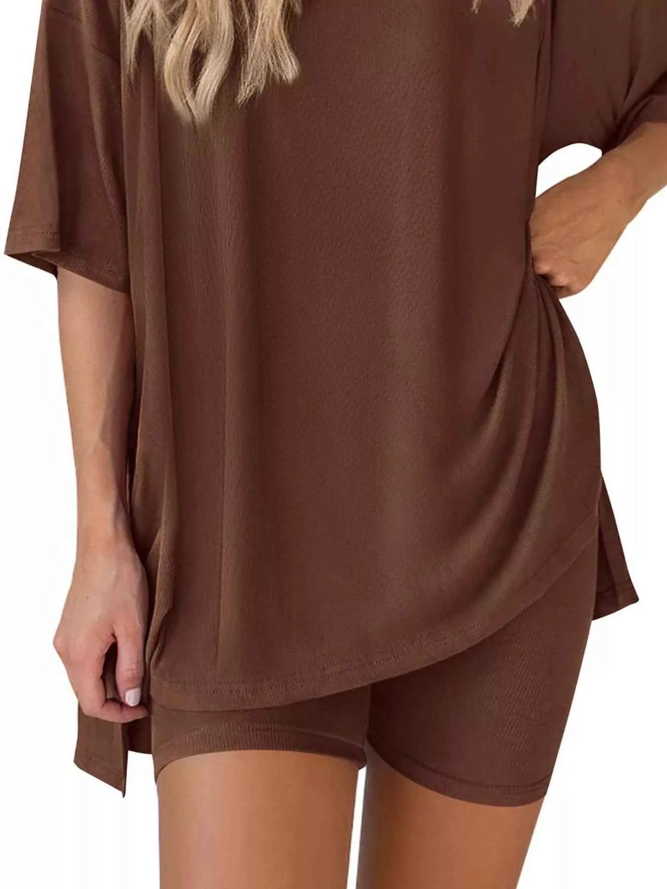 Full Size Relaxed Fit Round Neck Top and Shorts Two-Piece Set Plus Size d2973997-7083-4a40-8d03-dec6fa2cf418-Max-Origin