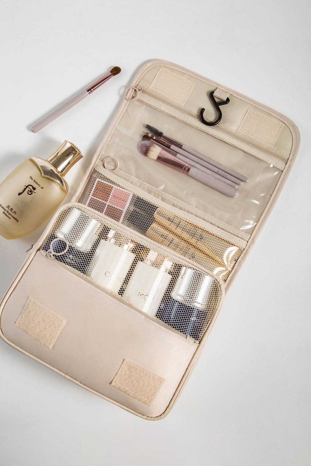 Apricot Multi-functional Make Up Organizer Travel Toiletry Bag d29b398dda3dbbb4