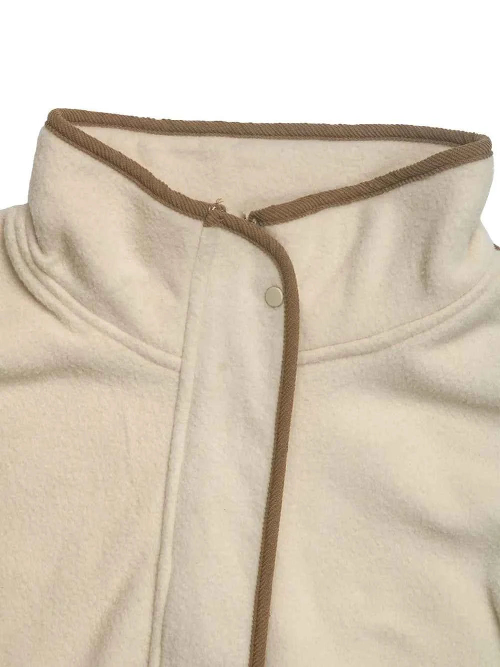 Perfee Zip Up Dropped Shoulder Polar Fleece Jacket d2b56ffe-e632-4fab-a1d3-3bbe6236baee-Max