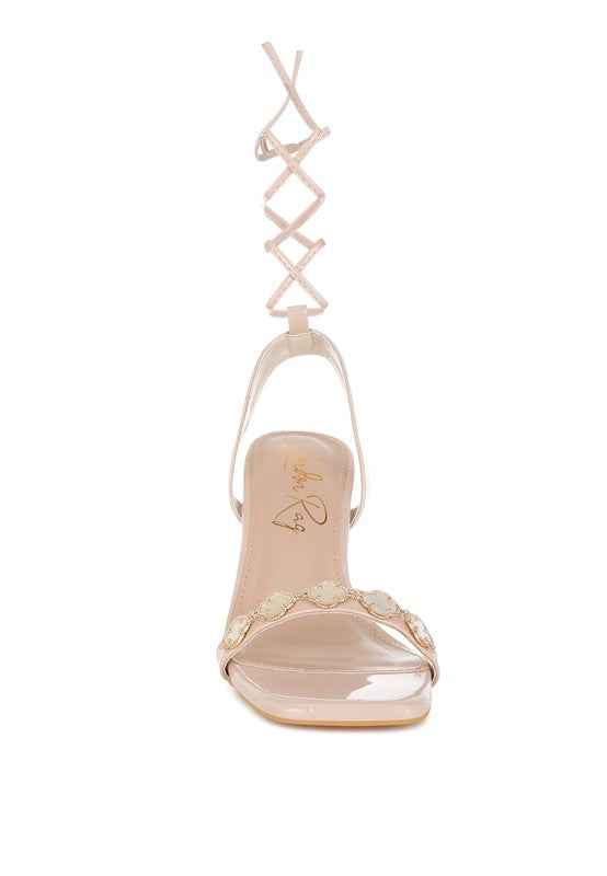 Ebina Charm Detail Spool Heels d2c6702c-837f-4fa1-a8f3-adfaa60e011b