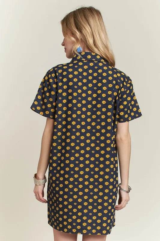 ADORA Floral Button-Up Mini Denim Dress d2d7c038-1e28-4ae5-be9b-2df21f2d0f9c-Max