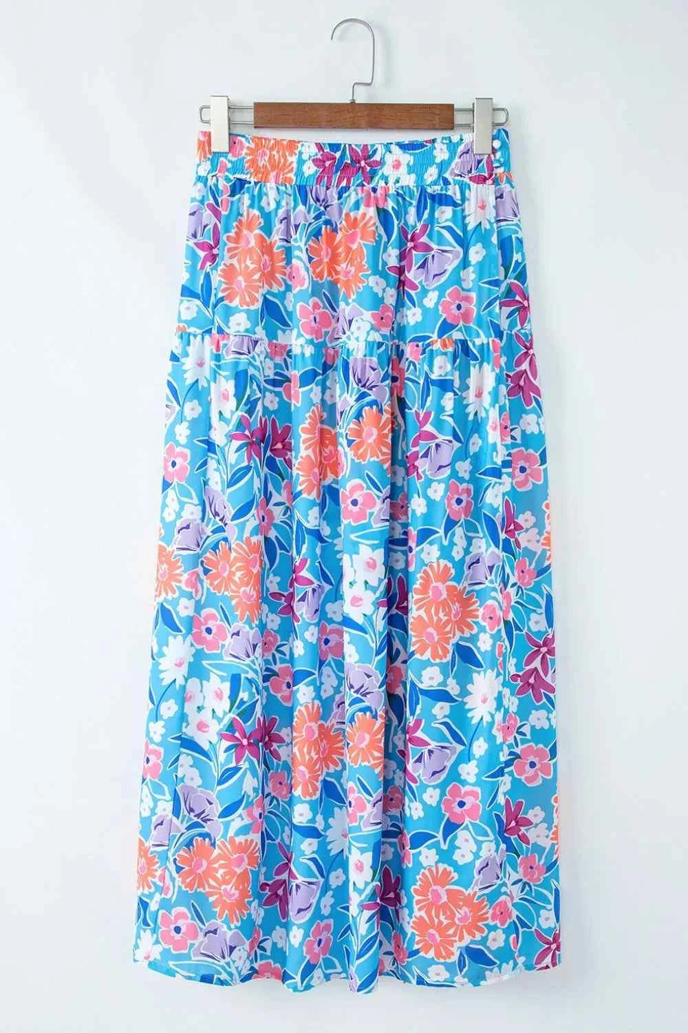 Floral Printed High Waist Split Skirt d2fcadce-94d8-4c8b-b9ff-99f96ee94848-Max-Origin