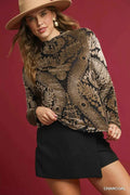 Umgee Damask Print Velvet Burnout Top CHARCOAL d30611e2-7ce2-42e2-a71d-ba201124e310-Max-Origin