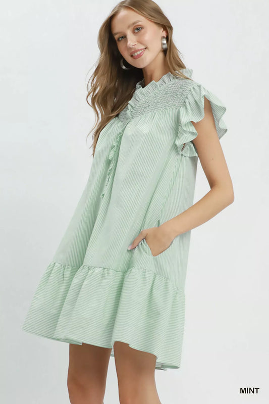 Stripe Smocked Yoke Ruffle Dress d310e5c8-d32d-4b1d-b8be-ba81310f54e8-Max-Origin
