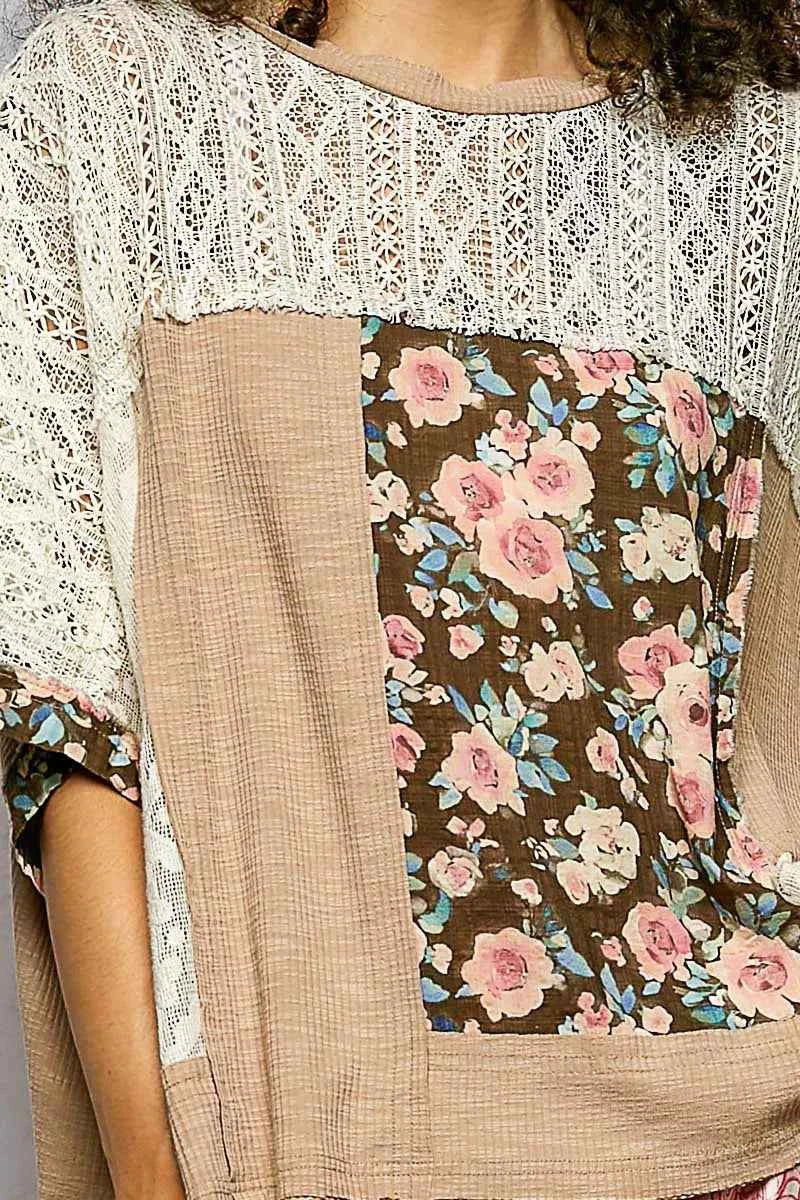 POL Floral Patchwork Lace Accent Blouse d316857f-6a07-4b2f-8c5a-747313ec9446-Max-Origin