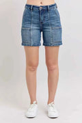 Judy Blue Full Size High Rise Denim Shorts Plus Size Medium d32c9540-ffe0-47ad-b992-157029aaca65-Max