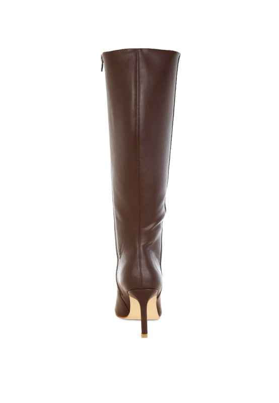 Skara Faux Leather Calf Boots d32e9b55-1a05-48c2-9987-5c26bcf817ab