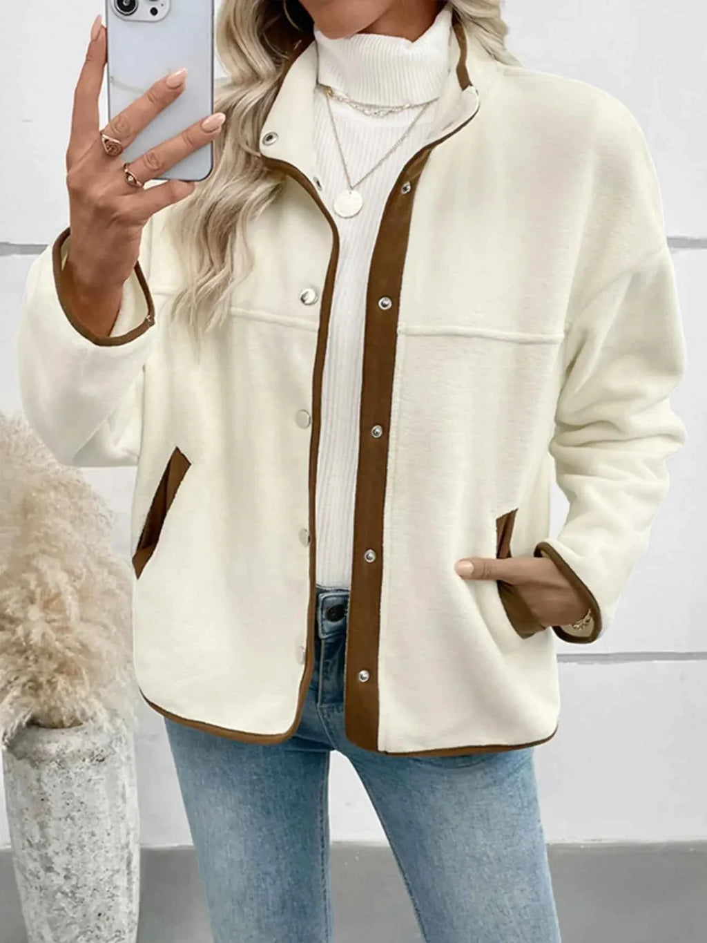 Snap Down Long Sleeve Jacket d34b9fa7bc6e4e84a430ef71f75d97cd-Max-Origin