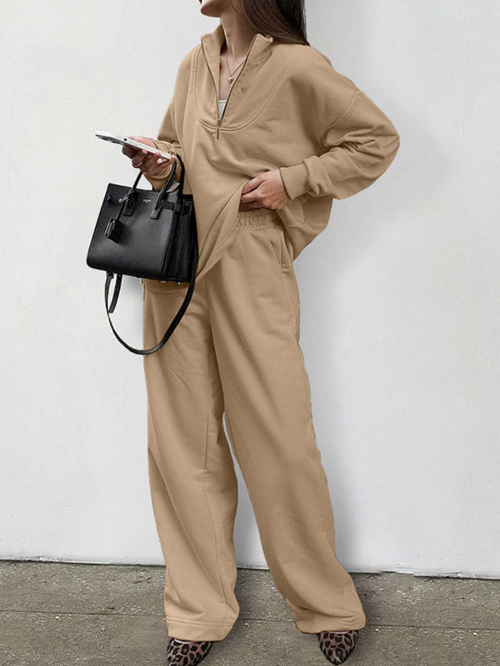 Quarter Zip Long Sleeve Top and Pants Set d34f187a-2b21-4a3f-8d8b-dddbd1d8c351-Max