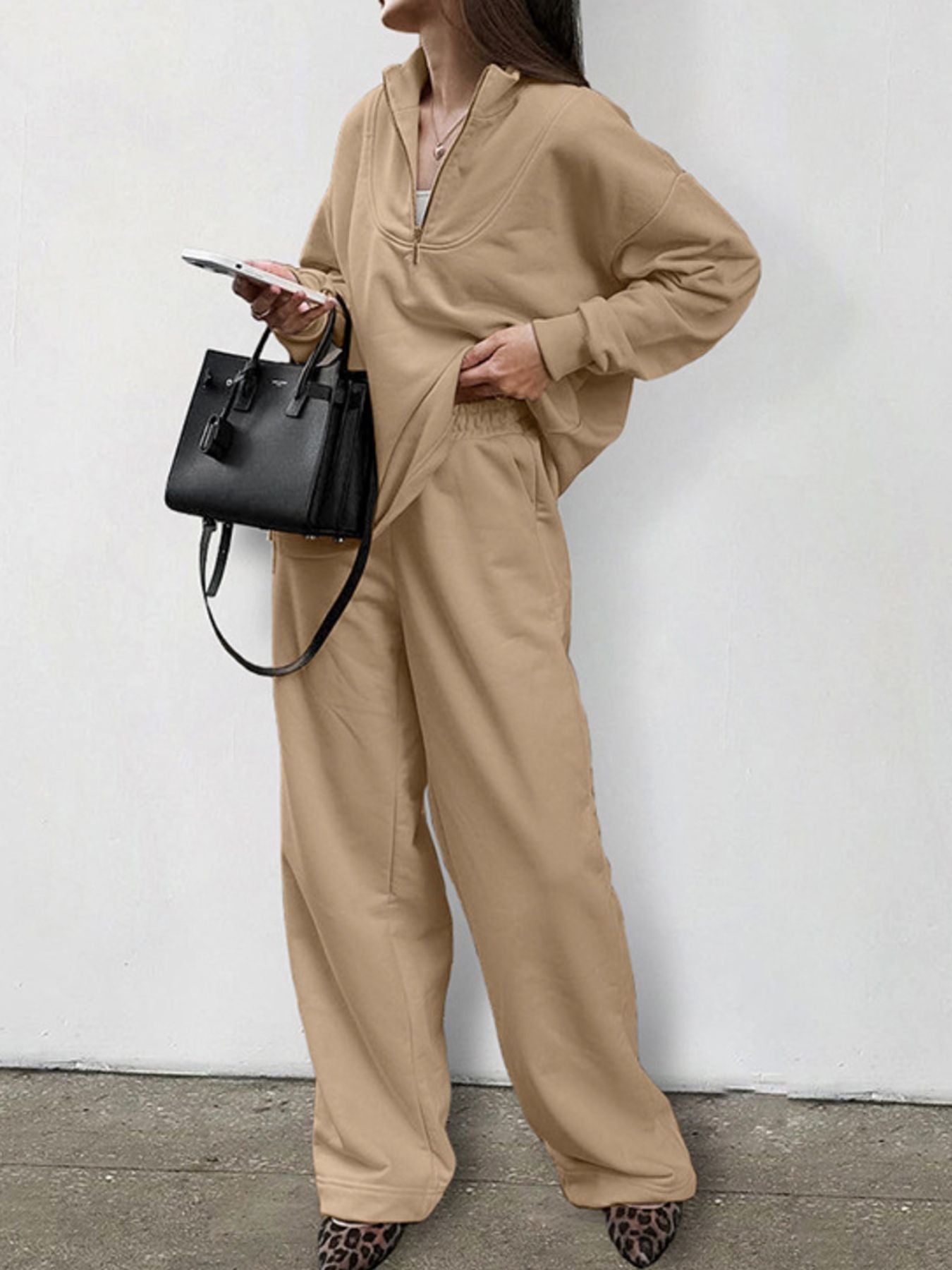 Quarter Zip Long Sleeve Top and Pants Set d34f187a-2b21-4a3f-8d8b-dddbd1d8c351-Max