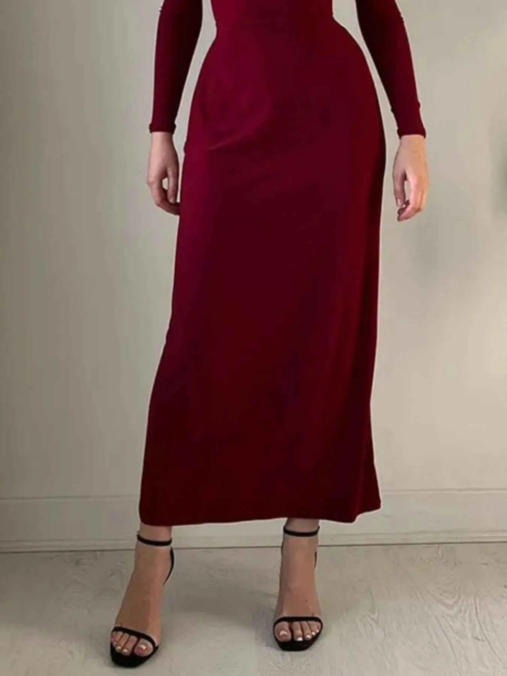Full Size Tied Long Sleeve Bodycon Midi Dress Plus Size d36887a1-5172-4adb-b12f-3dc3e5476bc5-Max-Origin