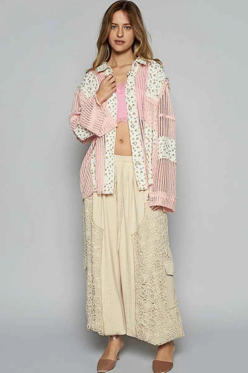POL Floral Crochet Patchwork Long Sleeve Shirt d3828c53-7987-4c84-af7f-bf40200a84f0-Max-Origin