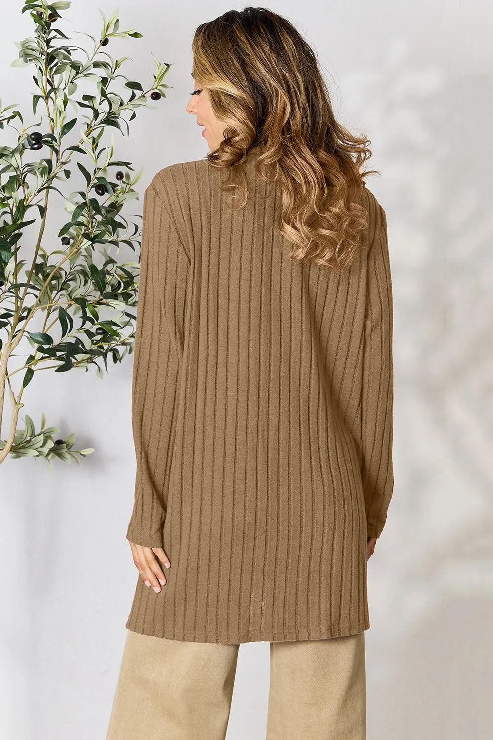Basic Bae Full Size Ribbed Open Front Cardigan with Pockets d3987fa524e14d93aa8c4f55c09544e8-Max