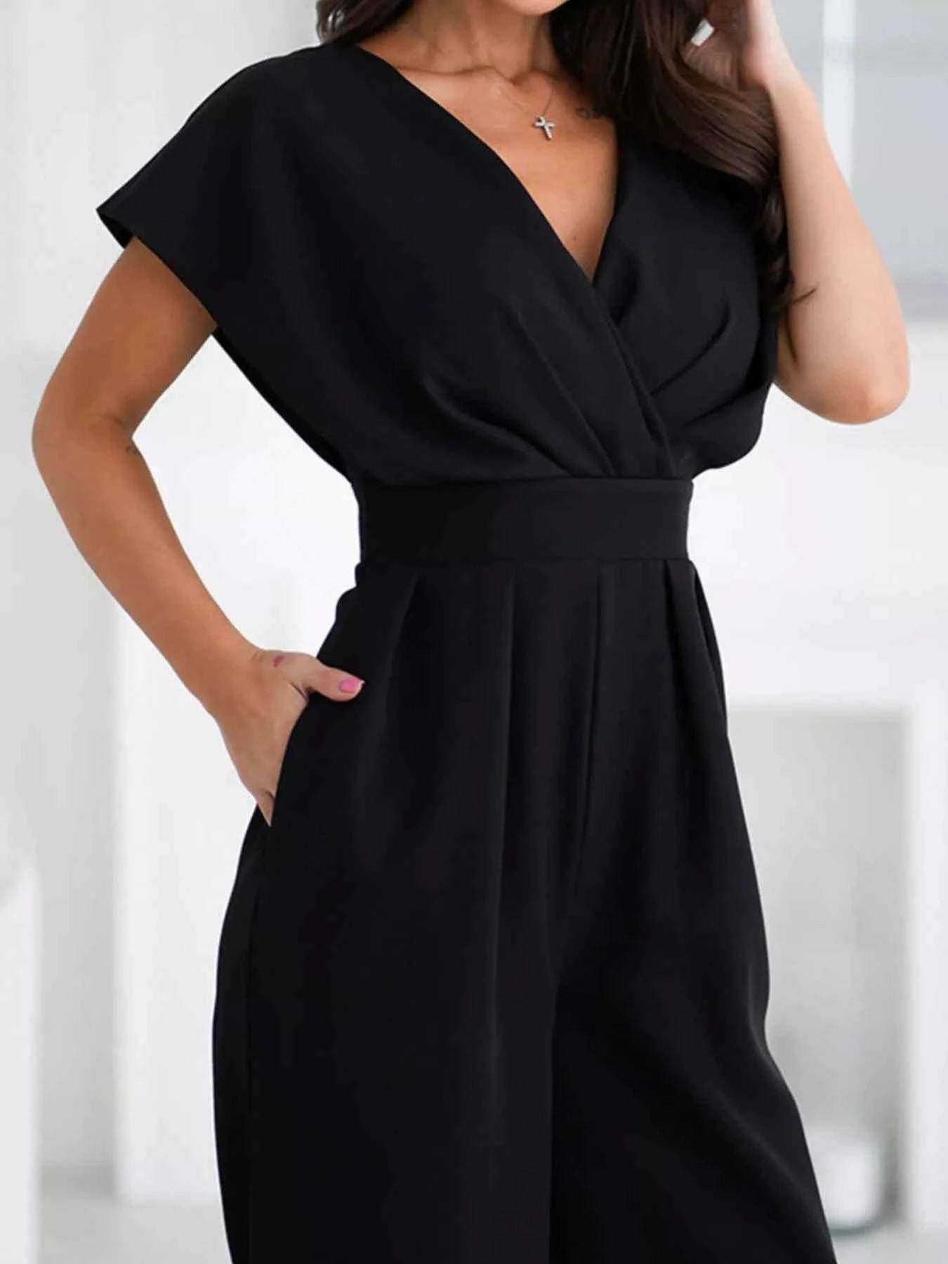 Surplice Wide Leg Jumpsuit d3d9326d-cfd1-4d4f-a777-6bba88c73478-Max-Origin