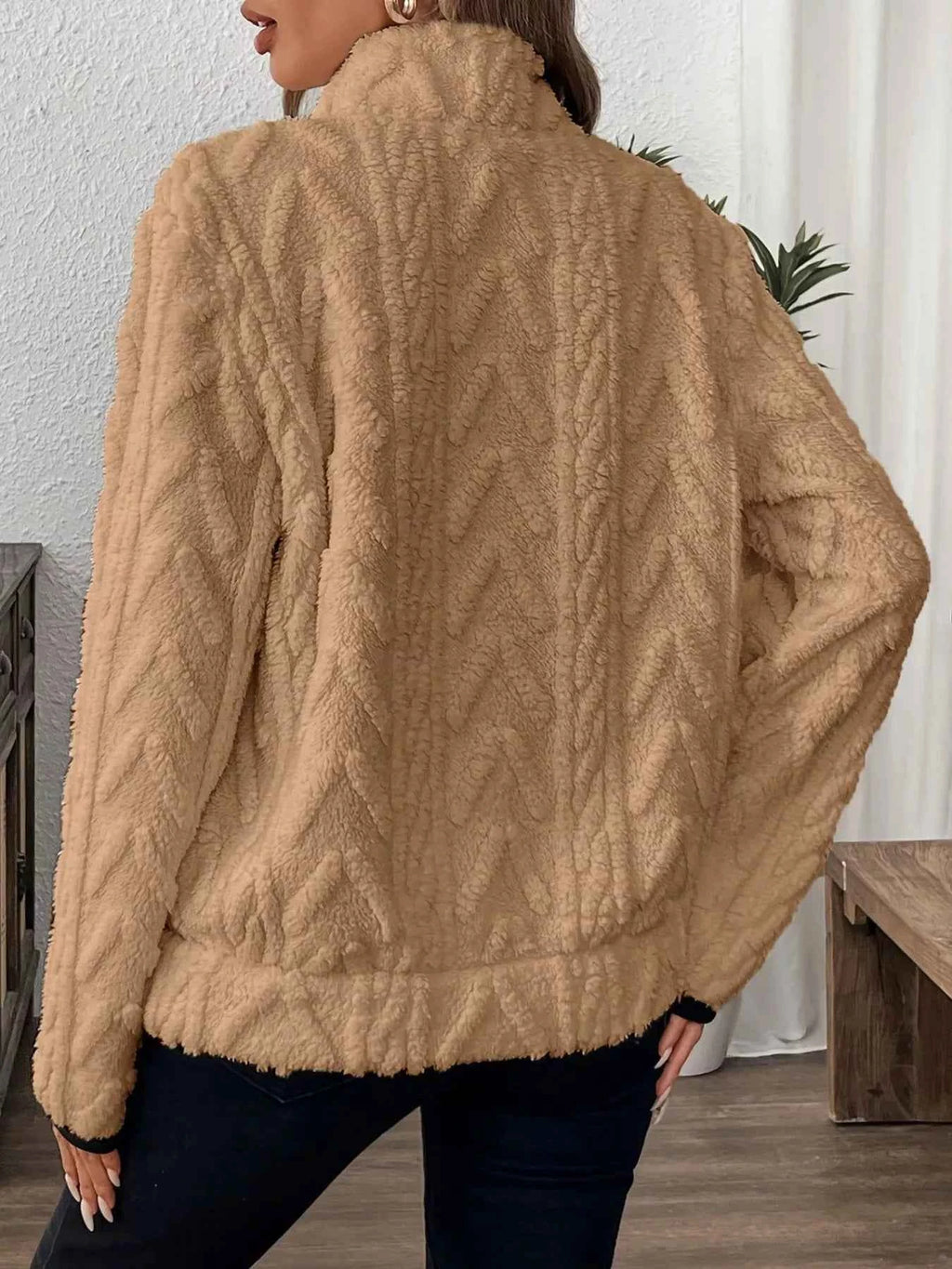 Full Size Half Zip Kangaroo Pocket Sweatshirt Plus Size d3e895f1-7f82-4717-8ebe-82da33169c6e-Max-Origin