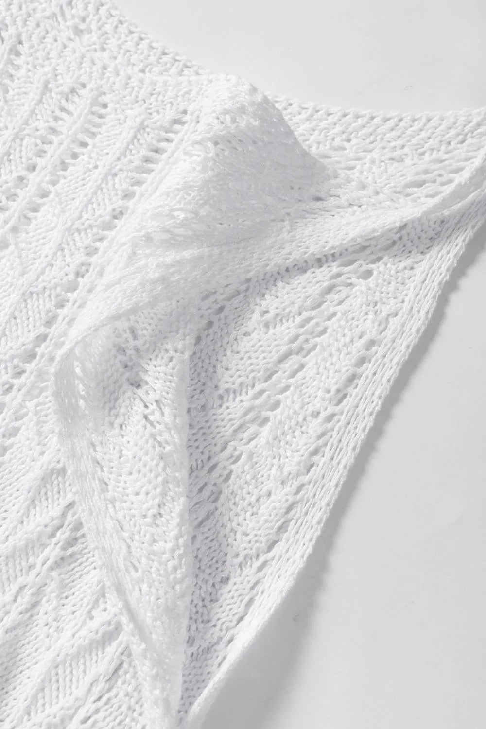 Tie Straps Wave Stripes Textured Eyelet Knitted Vest d3f9d2aa-122c-4bb2-b8a0-ddb36db96bc9-Max-Origin