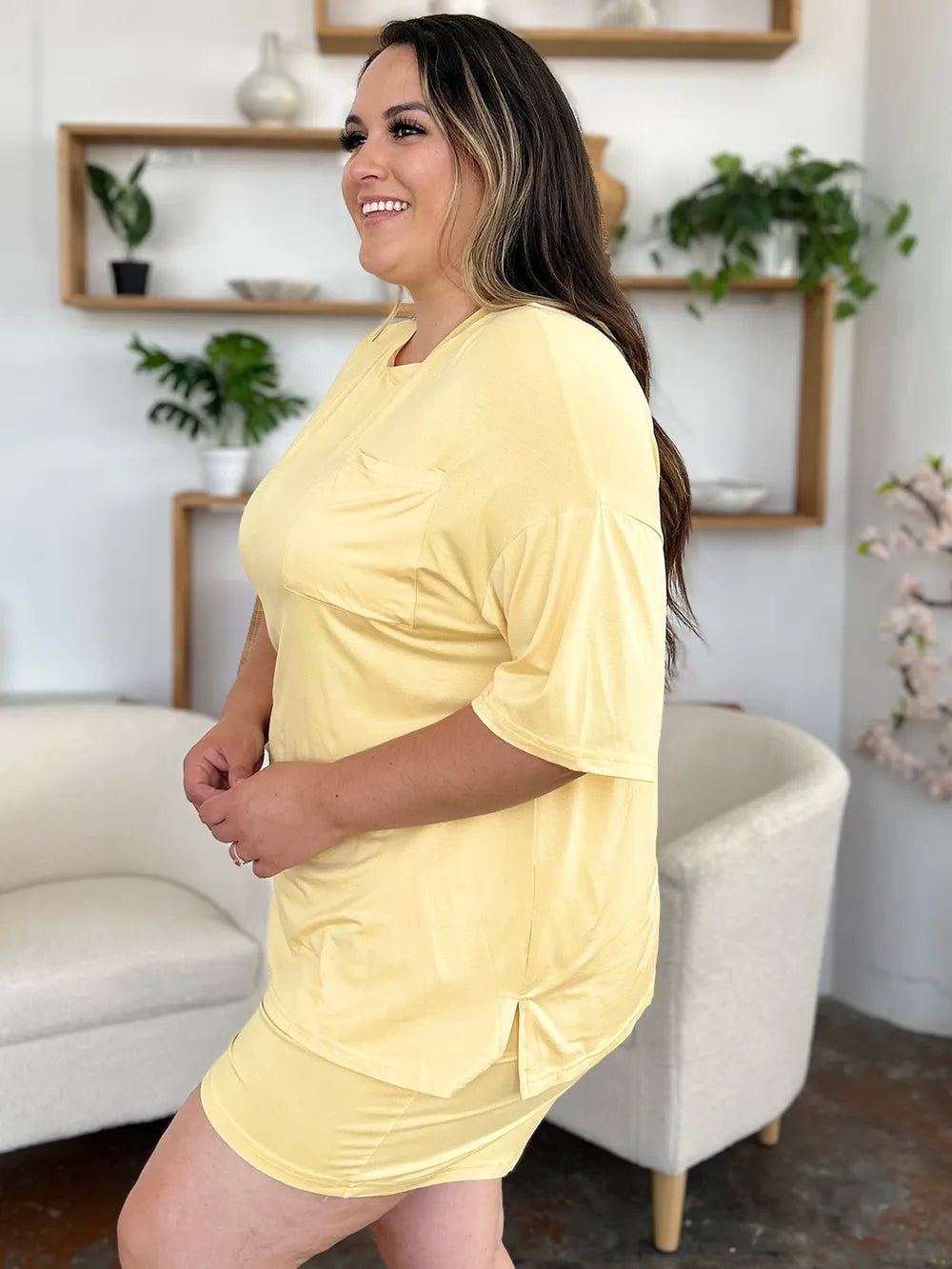 Basic Bae Bamboo Full Size Round Neck Drop Shoulder T-Shirt and Shorts Set d3fc0039-1536-4fc6-aff4-32615e083892-Max