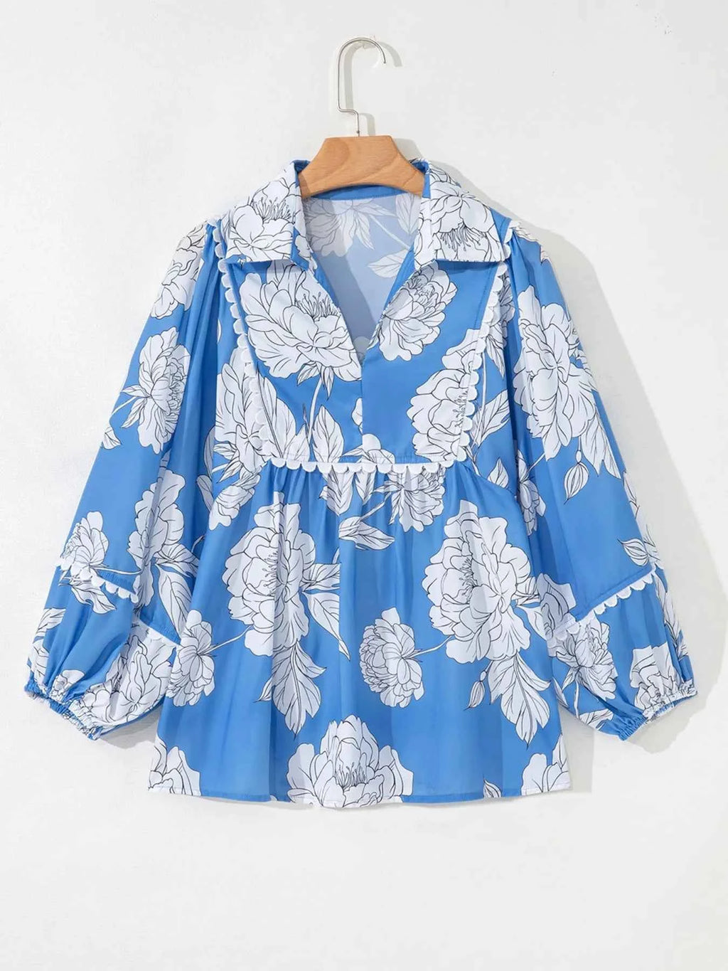 Floral Print Babydoll Blouse d3fd25d0-1349-4d92-b180-2adaeb9907e1-Max-Origin