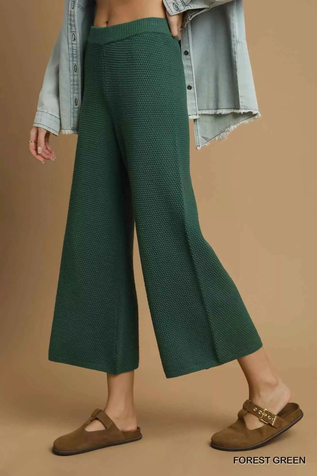 Umgee Textured Knit Wide Leg Pants d4113ab0-6b89-4ab5-a512-cfca1ef3ab4a-Max-Origin