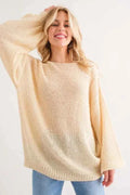 And The Why Sequined Light Weight Pullover Sweater CREAM d417113fdde4471e88c677ea35406747-Max-Origin