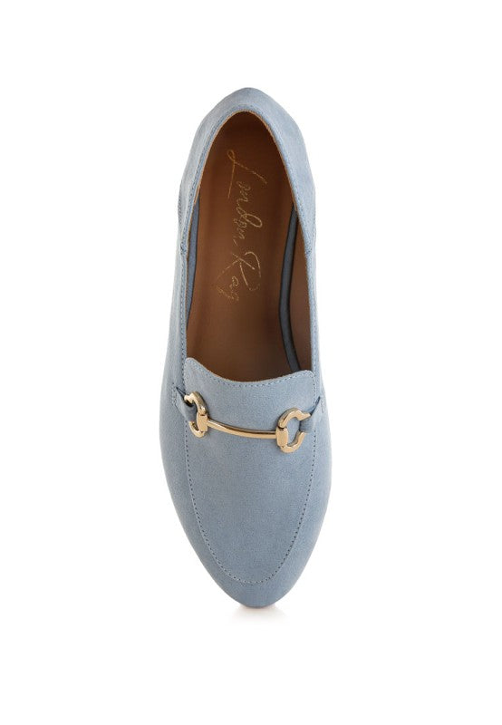 Noltas Horsebit Embellished Flat Loafers d4441449-dd50-4c7c-928f-5882f0b48632