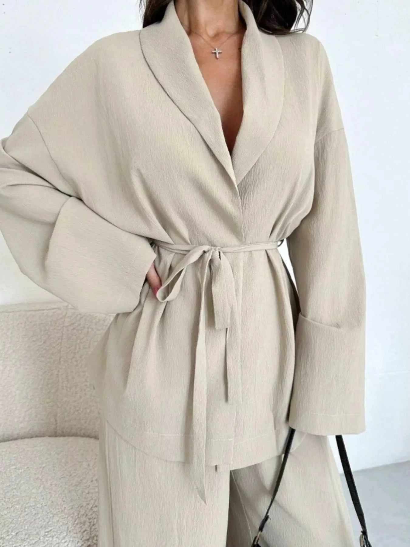 Front Tied Shirt and Wide-Leg Pants Set d446f467-299f-4712-aa91-fd48dce9e321-Max-Origin