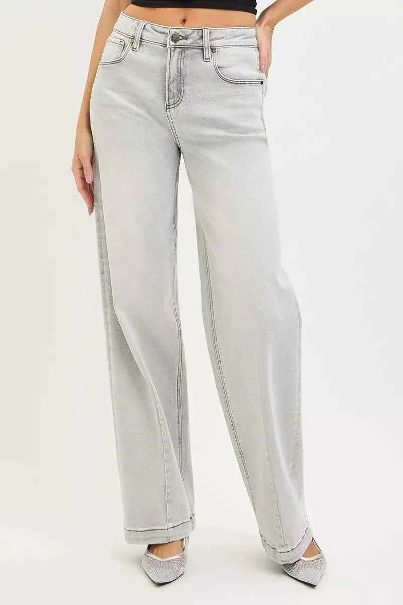 RISEN Slouchy Baggy Jeans with Contrast Stitching d458cc471e5146a2a905086b6a5c2348-Max-Origin