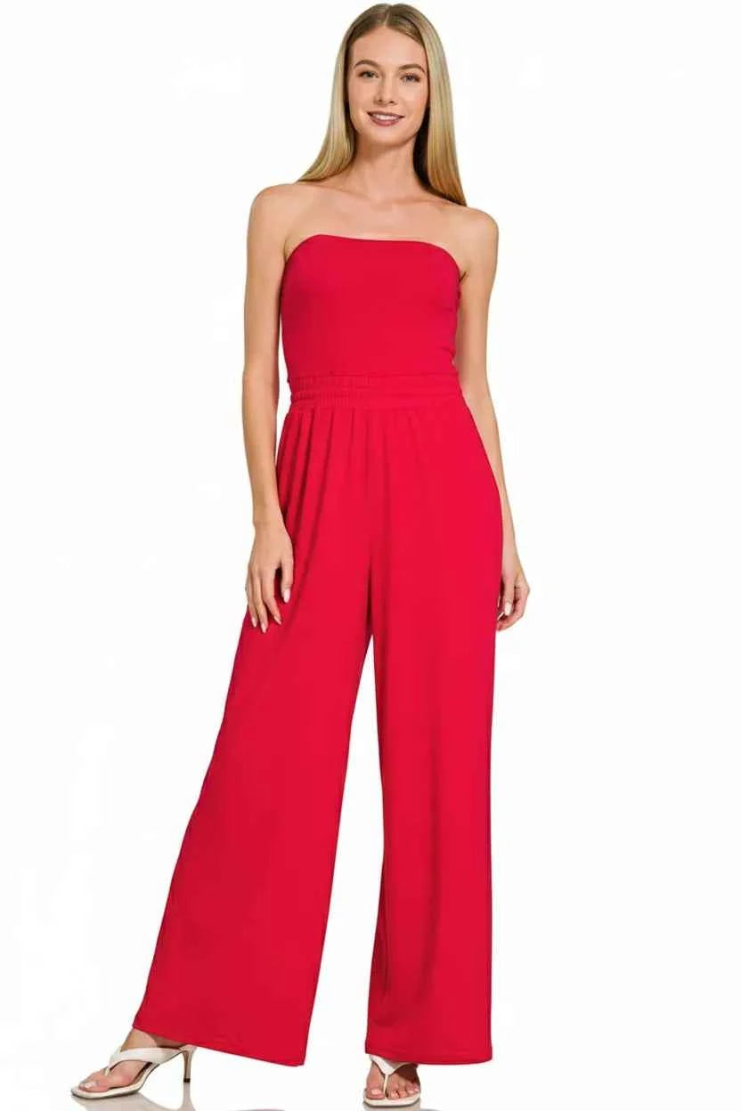 Zenana Tube Top Jumpsuit with Drawstring Waist d47551e2-3d67-4a92-af9c-435ef481a877-Max-Origin