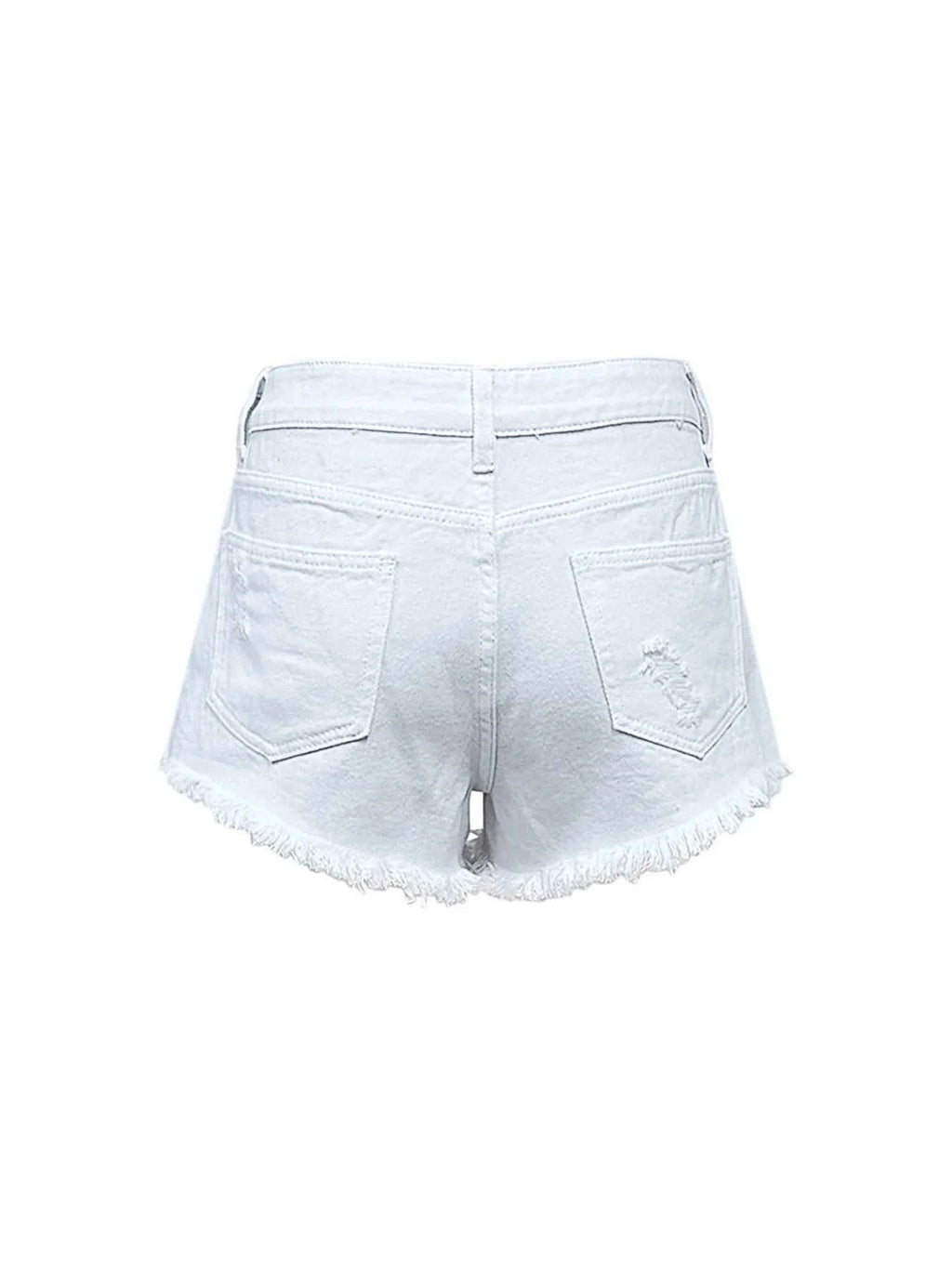 Raw Hem High Waist Denim Shorts d48fdfbfb1ab4ce3b85a8149187dc105-Max-Origin