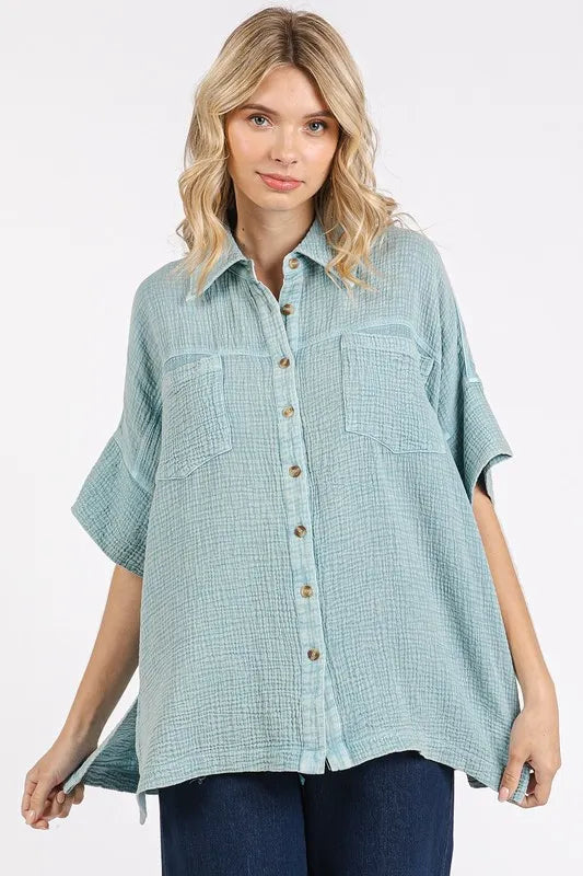 Mittoshop Mineral Wash Gauze Oversized Short Sleeve Shirt d4a1a3c4-fbff-4d98-a615-dbd80182727b-Max