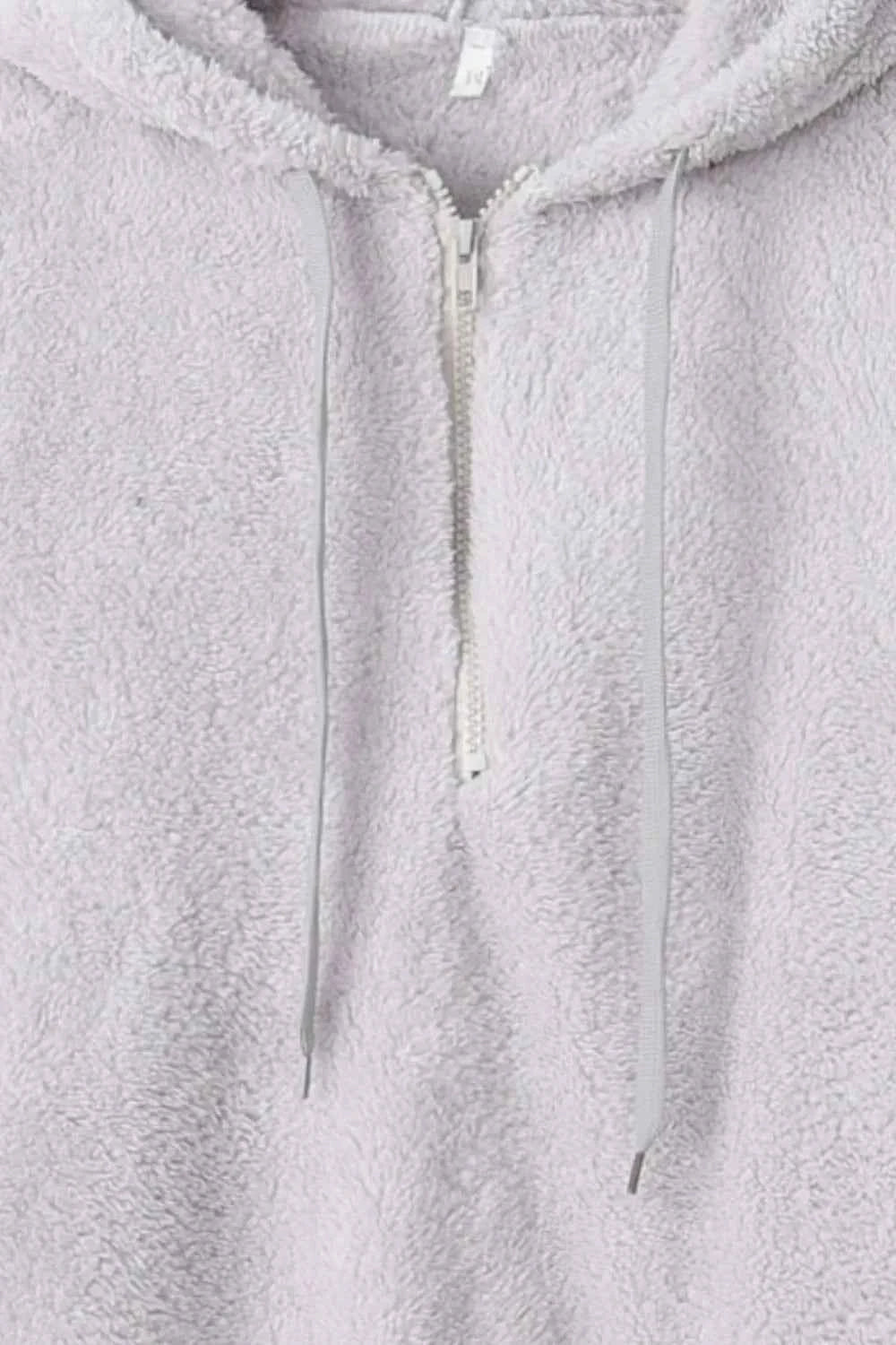 Full Size Quarter-Zip Drawstring Teddy Hoodie d4cf188f-9dea-4c40-8d46-c6e29c14ab5b-Max