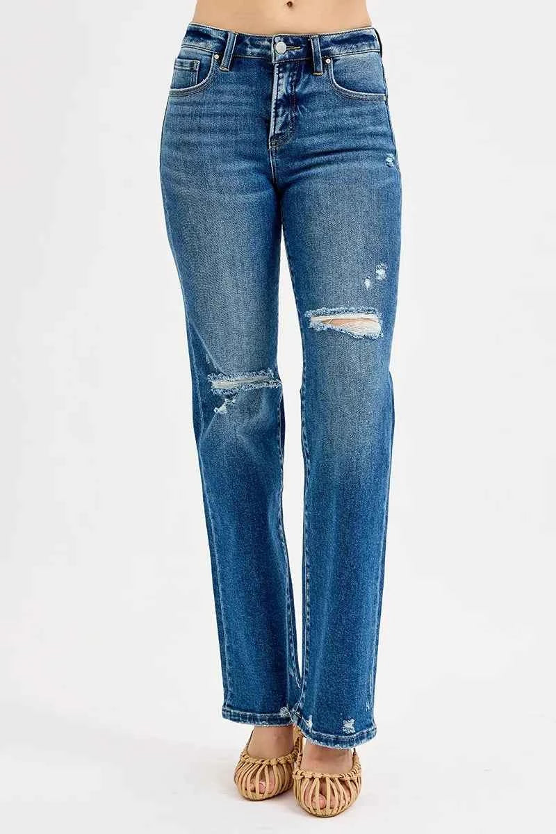 RISEN Full Size Tummy Control High Rise Straight Distressed Jeans Plus Size d4d6837b3265495d99d2e341d8eeb732-Max-Origin