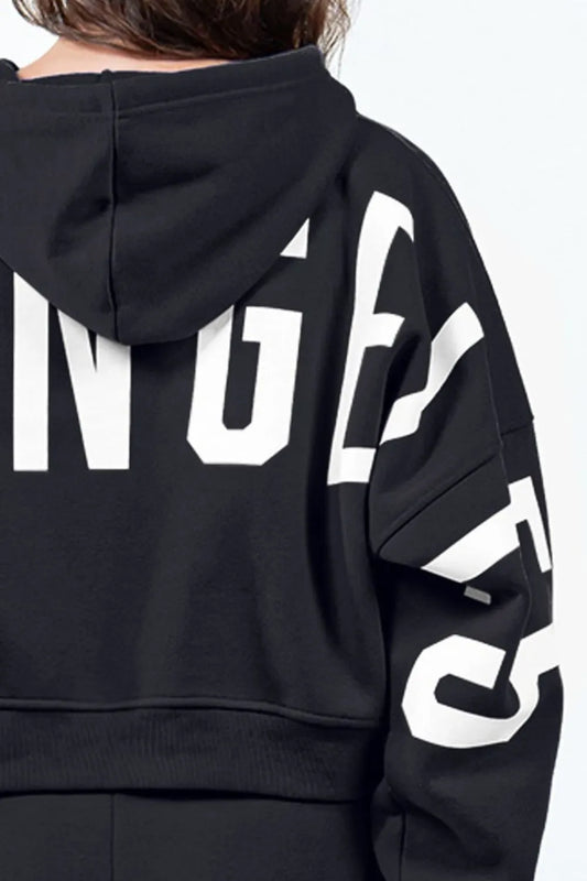 Letter Graphic Long Sleeve Drawstring Cropped Hoodie d4da47a8-5a8d-4490-a841-c5750dba820f-Max