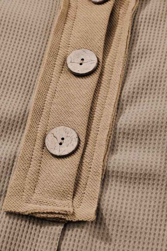 Bianca Waffle Knit Long Sleeve Top d4f66023-45e1-4a96-915d-287bfaf44a49